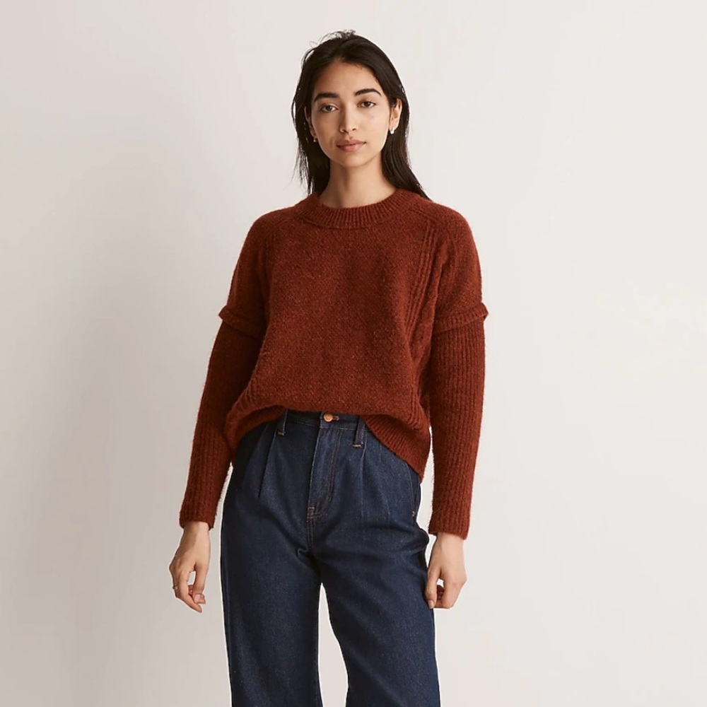 NWT Madewell Cable Havener Pullover Sweater